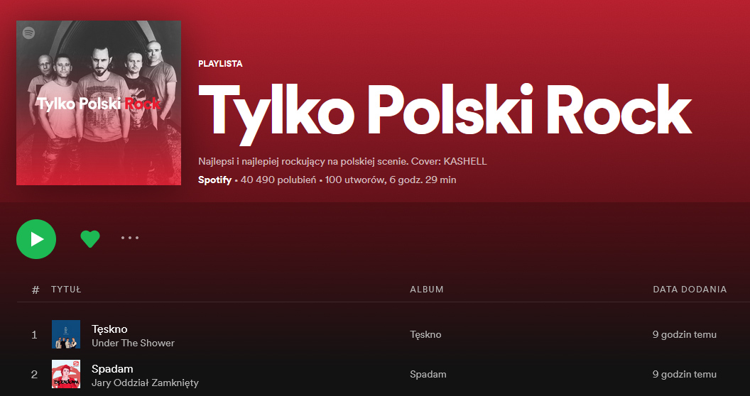 SPADAM ponownie na szczycie Spotify